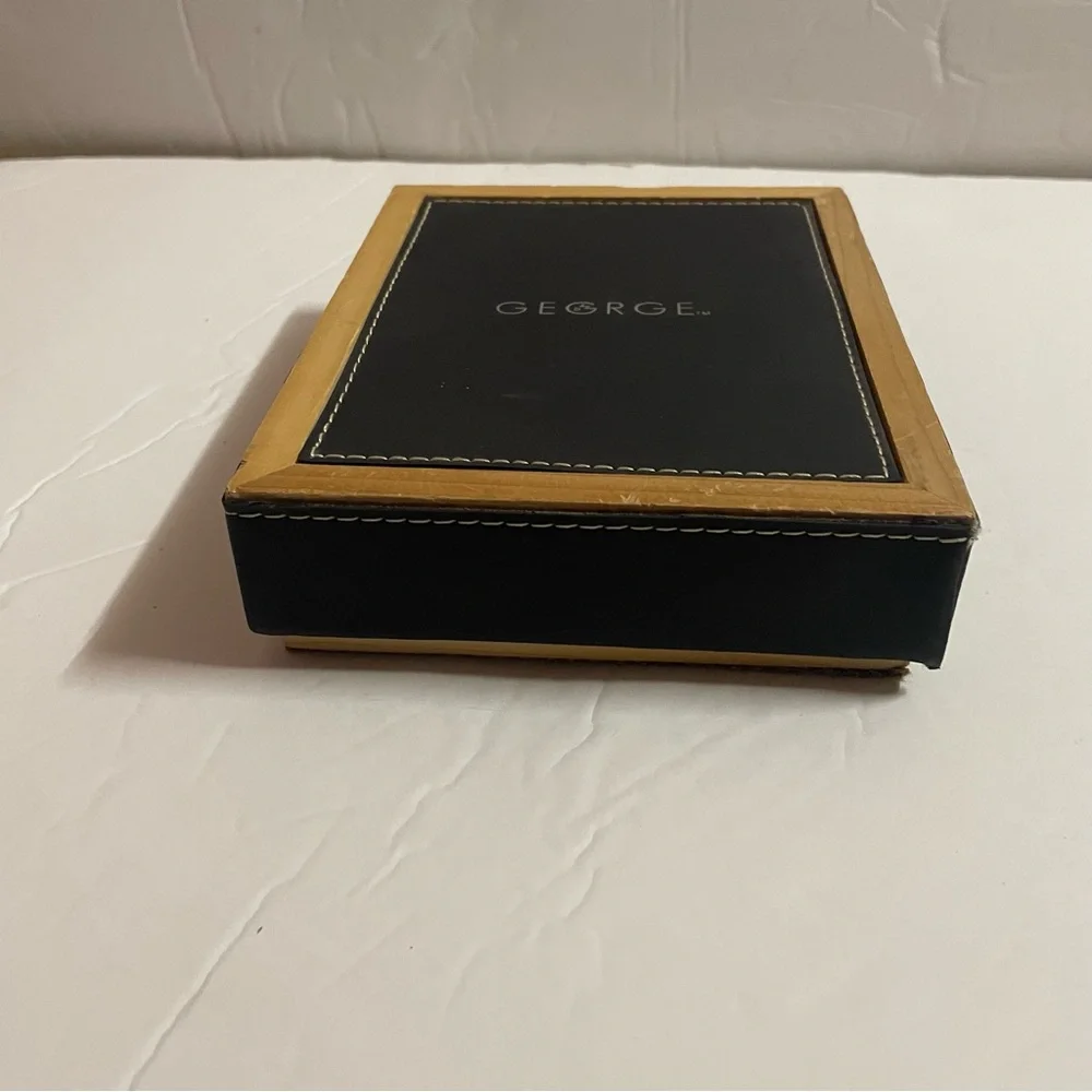 George Wallet and Passport Holder Wooden Box